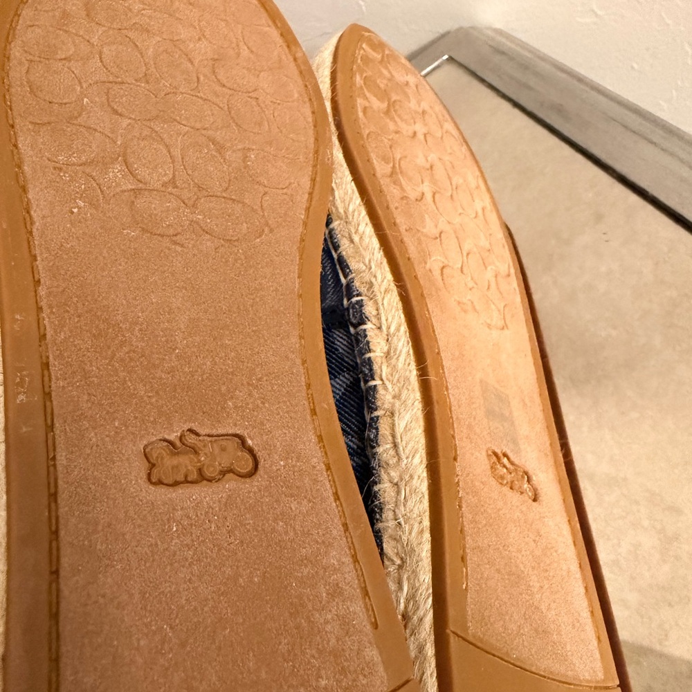 COACH Women's Carson Espadrilles in Signature Denim Size 11 - Picture 5 of 5